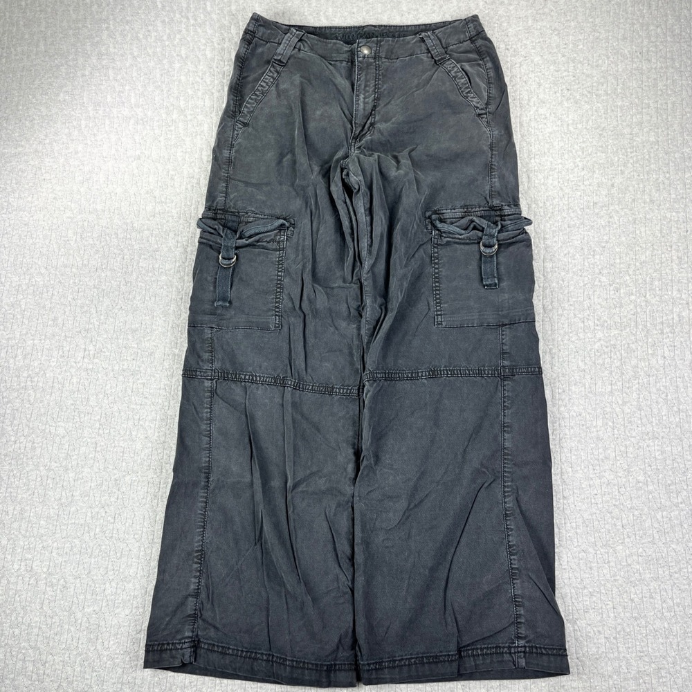 American Eagle baggy wide leg Cargo Pants‎ Women 4 Short 28x27.5 High Rise
